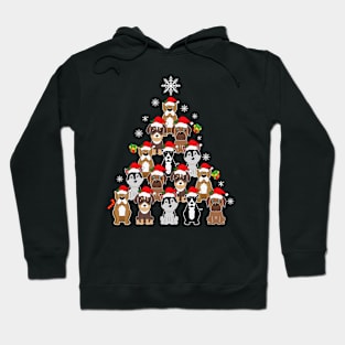 Wesite Christmas Tree Dog Hoodie